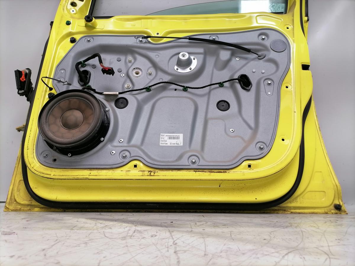 VW Caddy 2K original T&uuml;r vorn links Gelb Rohbau Bj.2007